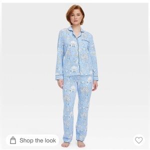 Floral Vines Long Sleeves and Pants Pajama Set Blue - Roller Rabbit x Target
